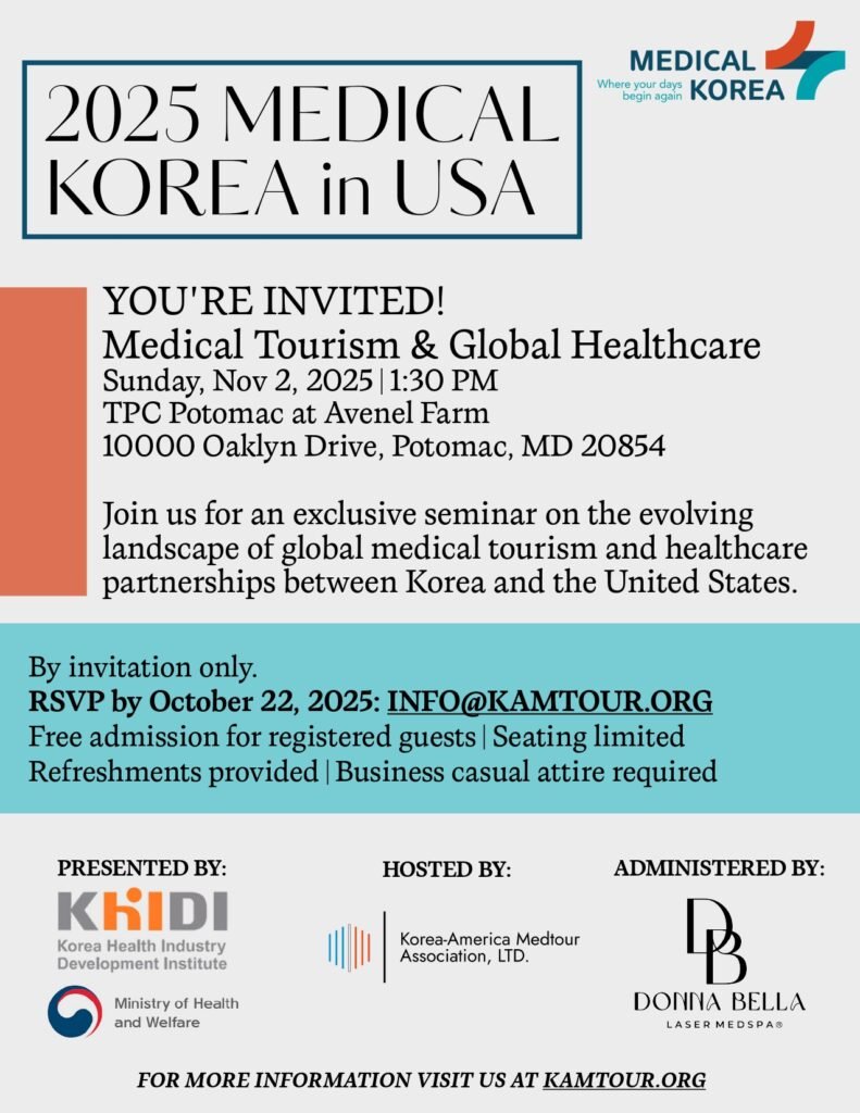 Medical Korea in USA a Medical Tourism seminar 2025