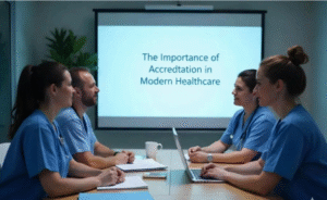 Hospital meeting discussing healthcare integration at KAMTOUR