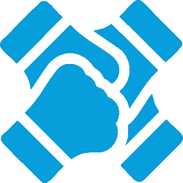 Two hands shaking icon at KAMTOUR